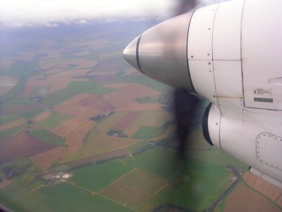 Flying Across Northern Scotland.
